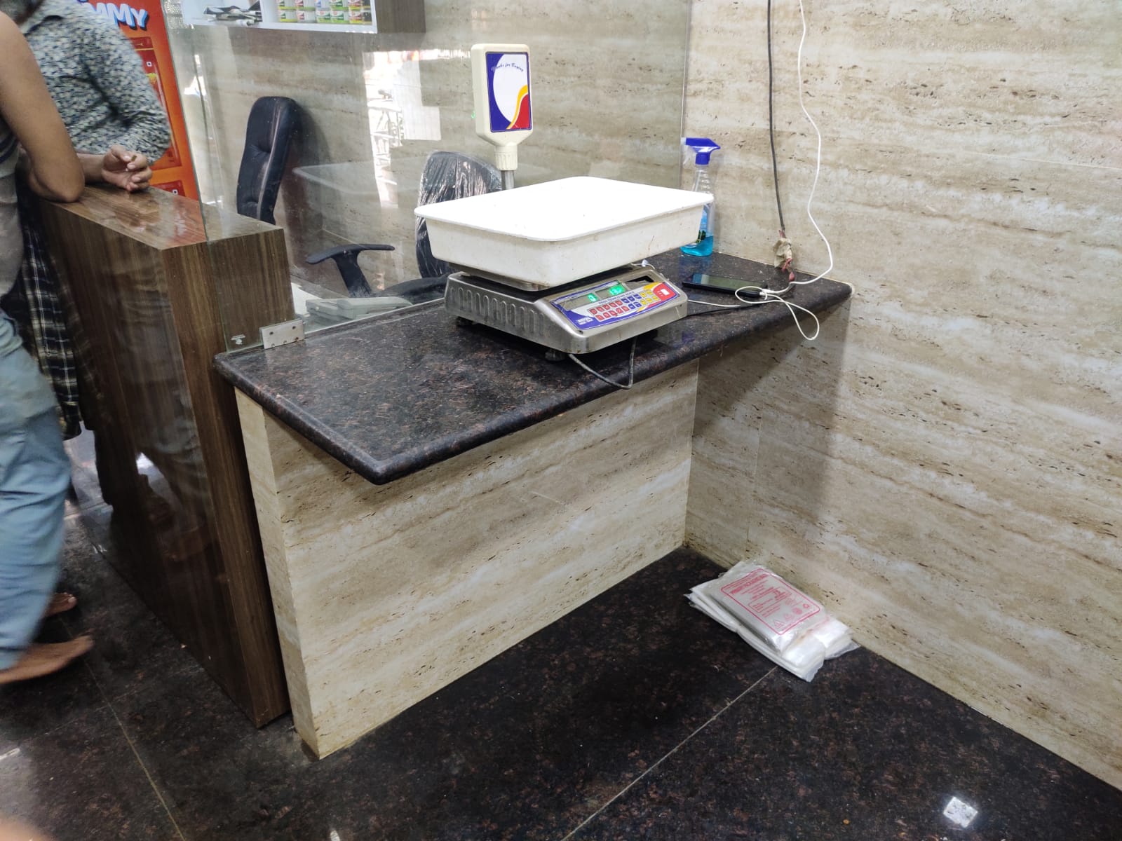 Counter and service area